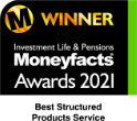 Moneyfacts Awards 2021 - Winner - Best Structured Products service